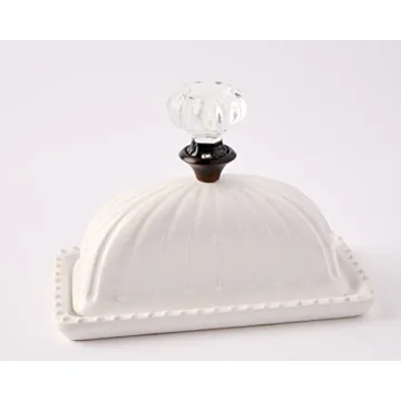 Mud Pie Elegant Door Knob Butter Dish for Every Kitchen