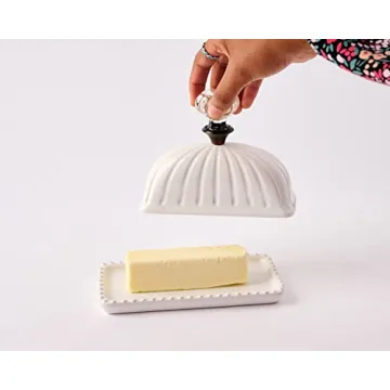 Mud Pie Elegant Door Knob Butter Dish for Every Kitchen