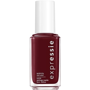 Essie expressie Quick-Dry Nail Polish - Vegan Deep Burgundy, 0.33 fl oz