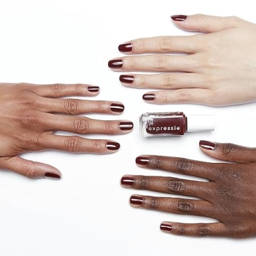 Essie expressie Quick-Dry Nail Polish, Vegan, Burgundy Shade