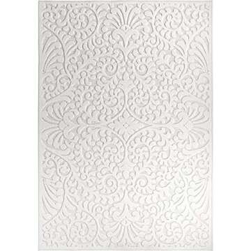 My Texas House by Orian Indoor/Outdoor Bluebonnets Area Rug, 3'11" x 5'5", Natural