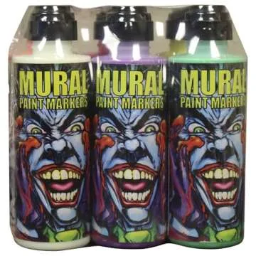 Chroma Mural Paint Markers Set of 6 Neon and Glow