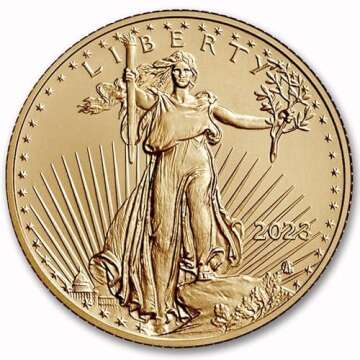 2023 1/2 oz American Eagle Gold Bullion Coin Brilliant Uncirculated with Certificate of Authenticity...