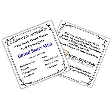 2023 Gold Eagle Coin Uncirculated with Authenticity