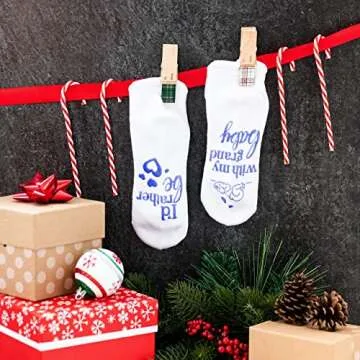 Funny Grandparent Socks - Gift For Grandmas & Expecting Grandparents (I'd Rather Be) One Size