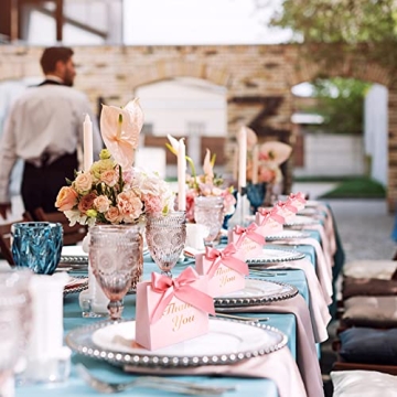 VGOODALL 24PCS Pink Mini Thank You Gift Bags