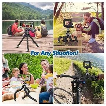 Mini Flexible Phone Tripod with Remote Control for Cameras