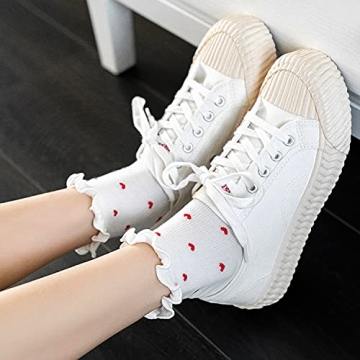 Cute Ruffle Ankle Socks for Women - 6 Pair Pack