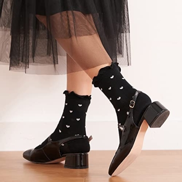 Cute Ruffle Ankle Socks for Women - 6 Pair Pack