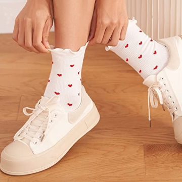 Cute Ruffle Ankle Socks for Women - 6 Pair Pack