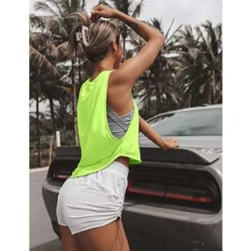 Sanutch Neon Workout Crop Tops for Stylish Women