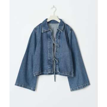 Fashionable Cropped Denim Jacket for Women - LouVasabuce
