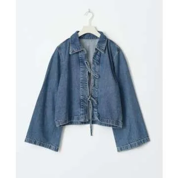 Fashionable Cropped Denim Jacket for Women - LouVasabuce