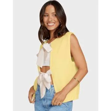 Stylish UEU Crochet Knit Vest for Women - Perfect for Casual Wear