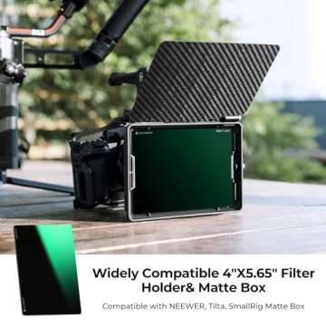 K&F Concept 4" x 5.65" Square ND0.9 ND1.8 Filters Kit for Matte Box