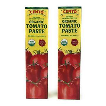 Cento Double Concentrated ORGANIC Tomato Paste - 2/ 4.56 oz tubes