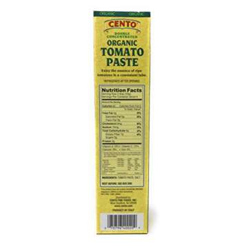 Cento Double Concentrated ORGANIC Tomato Paste - 2/ 4.56 oz tubes