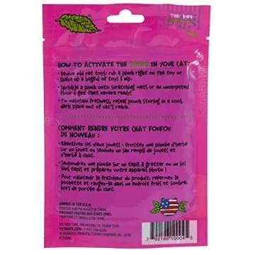 Petmate Organic Catnip - Hoots Zoom Around the Room Catnip - Grown & Harvested in USA 0.5oz pouch