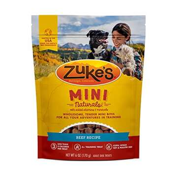 Zuke's Mini Naturals Dog Training Treats, Beef Recipe, Soft Mini Dog Treats with Vitamins & Minerals...