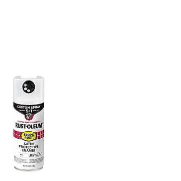 Rust-Oleum 376870 Stops Rust Custom Spray 5-in-1 Spray Paint, 12 oz, Satin White