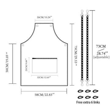 MIKI WELL Hair Stylist Apron with pocket - Waterproof Transparent Salon Apron,One-Size-Fits-Most people,Transparent(22.83” W 29.5” L)