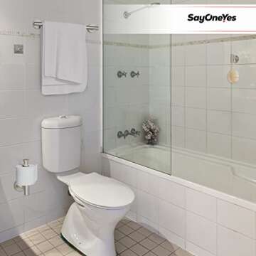 SAYONEYES 5 Pieces Brushed Nickel Bathroom Hardware Set Wall Mounted - Includes 16 Inch Towel Bar, Toilet Paper Holder, 3 Coat Towel Hooks – SUS304 Stainless Steel Bathroom Accessories Set