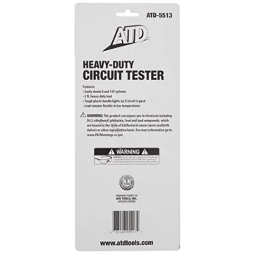 ATD Tools 5513 Heavy-Duty Circuit Tester for All Users
