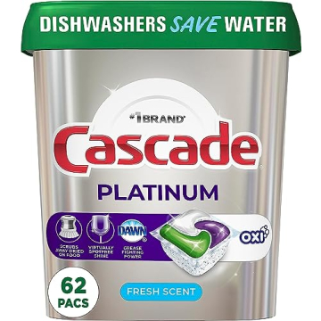 Cascade Platinum Dishwasher Pods for Spotless Dishes