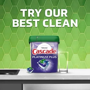 Cascade Platinum Dishwasher Pods for Spotless Dishes