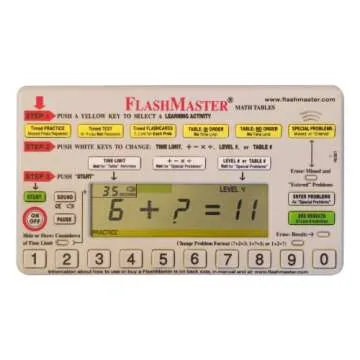 Flashmaster Handheld Computer for Mastering Basic Math Facts