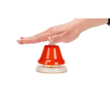 CeleMoon Desk Bells for Kids - 8 Note Colorful Metal Handbells Set with Handle - Educational Teaching and Learning Kids Instruments - Musical Toys for Children Toddler Baby