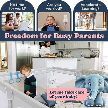 TODALE Baby Playpen, Medium Playpen for Babies and Toddlers, Indoor & Outdoor Kids Activity Center, ...