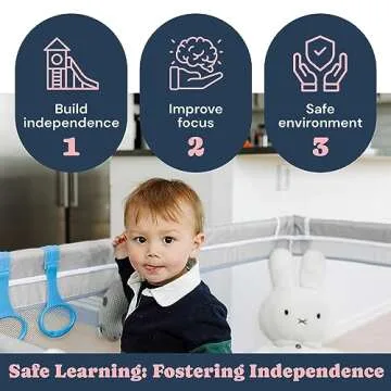 TODALE Large Baby Playpen for Safe Toddler Playtime