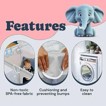 TODALE Large Baby Playpen for Safe Toddler Playtime