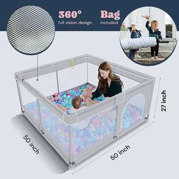 TODALE Large Baby Playpen for Safe Toddler Playtime