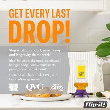 Flip-It! Bottle Emptying Kit – 6 Bottle Pack - No more wasted product - Fits most plastic bottles – 6 Base Caps, 6 Adapters – Bright Color Edition