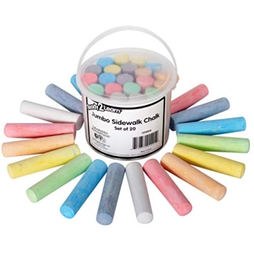 READY 2 LEARN Jumbo Sidewalk Chalk Set - 20 Colors