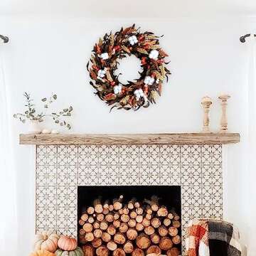Autumn Wreath for Front Door Seasonal Decor