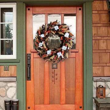 Autumn Wreath for Front Door Seasonal Decor