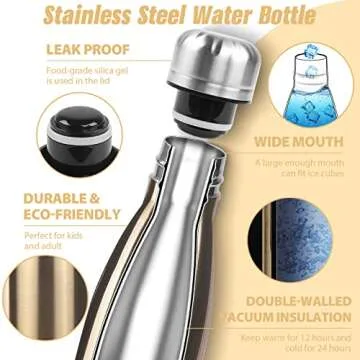 Sfee Insulated Water Bottle - Keeps Drinks Hot & Cold