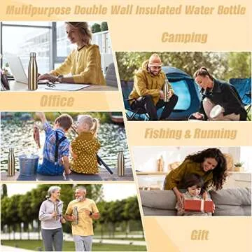 Sfee Insulated Water Bottle - Keeps Drinks Hot & Cold