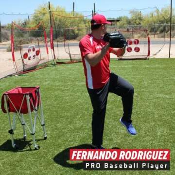 PowerNet Pitch Perfect Targets, Softball & Baseball Throwing Trainer for Baseball Net, Outdoor Train...