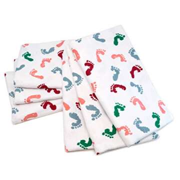 PILL THING Swaddle Baby Hospital Receiving Blanket 6 Pack - Breathable Cotton for Newborns