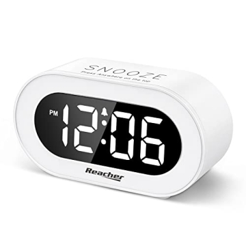 REACHER LED Alarm Clock with Adjustable Brightness & Volume - Perfect for Any Room