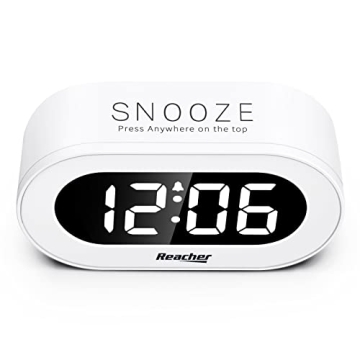Adjustable REACHER LED Alarm Clock with Snooze & Dimmer