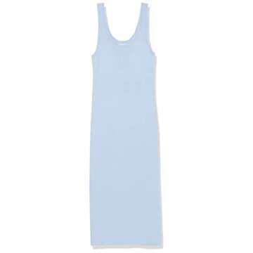 The Drop Women's Yasmin Rib Midi Sweater Tank Dress, Sky Blue, M