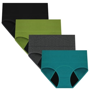 Nalwort Women's Menstrual Period Panties – Cotton Leak Proof Underwear for Ultimate Comfort