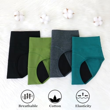 Nalwort Women's Menstrual Period Panties for Comfort and Protection