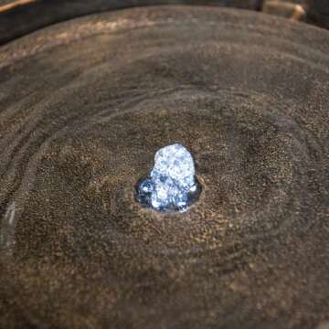 Xbrand Round Polyresin Water Fountain with LED Light