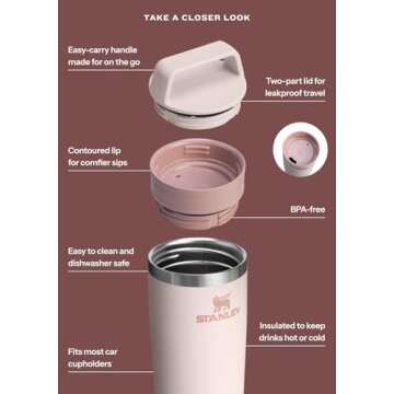 STANLEY Leakproof Travel Mug | Insulated Coffee Cup 16 oz